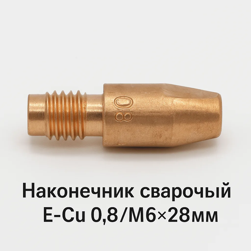 Наконечник сварочный E-Cu 0,8/M6×28 мм