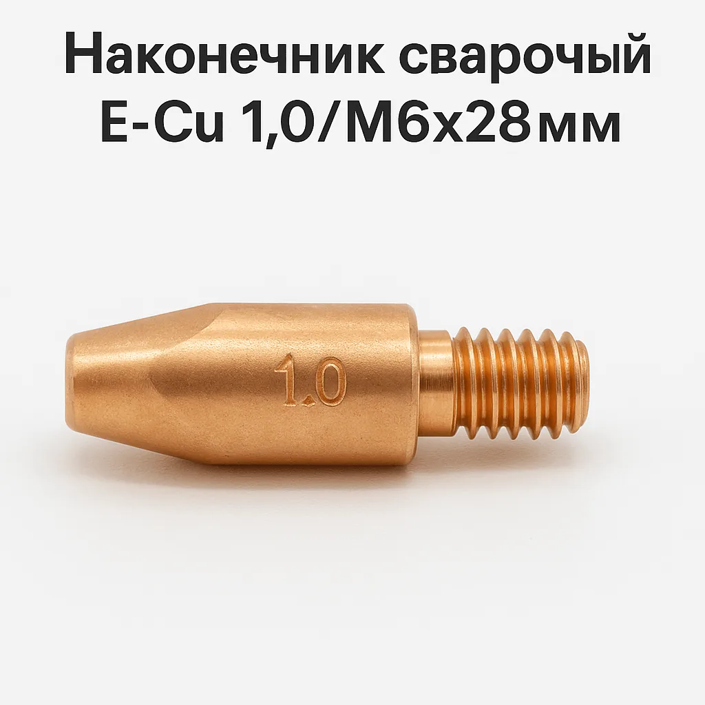 Наконечник сварочный E-Cu 1,0/M6×28 мм