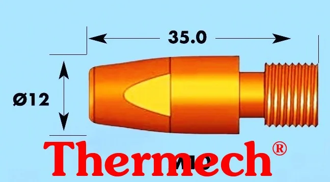 Наконечник сварочный CuCrZr 1,6/M10×35 мм