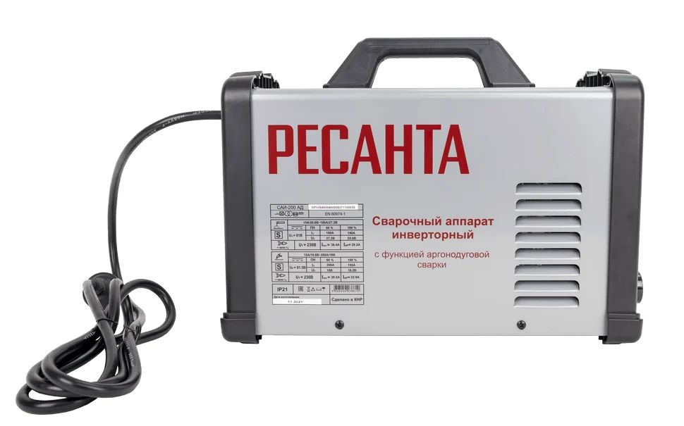 Сварочный инвертор Ресанта САИ-200 АД НАКС